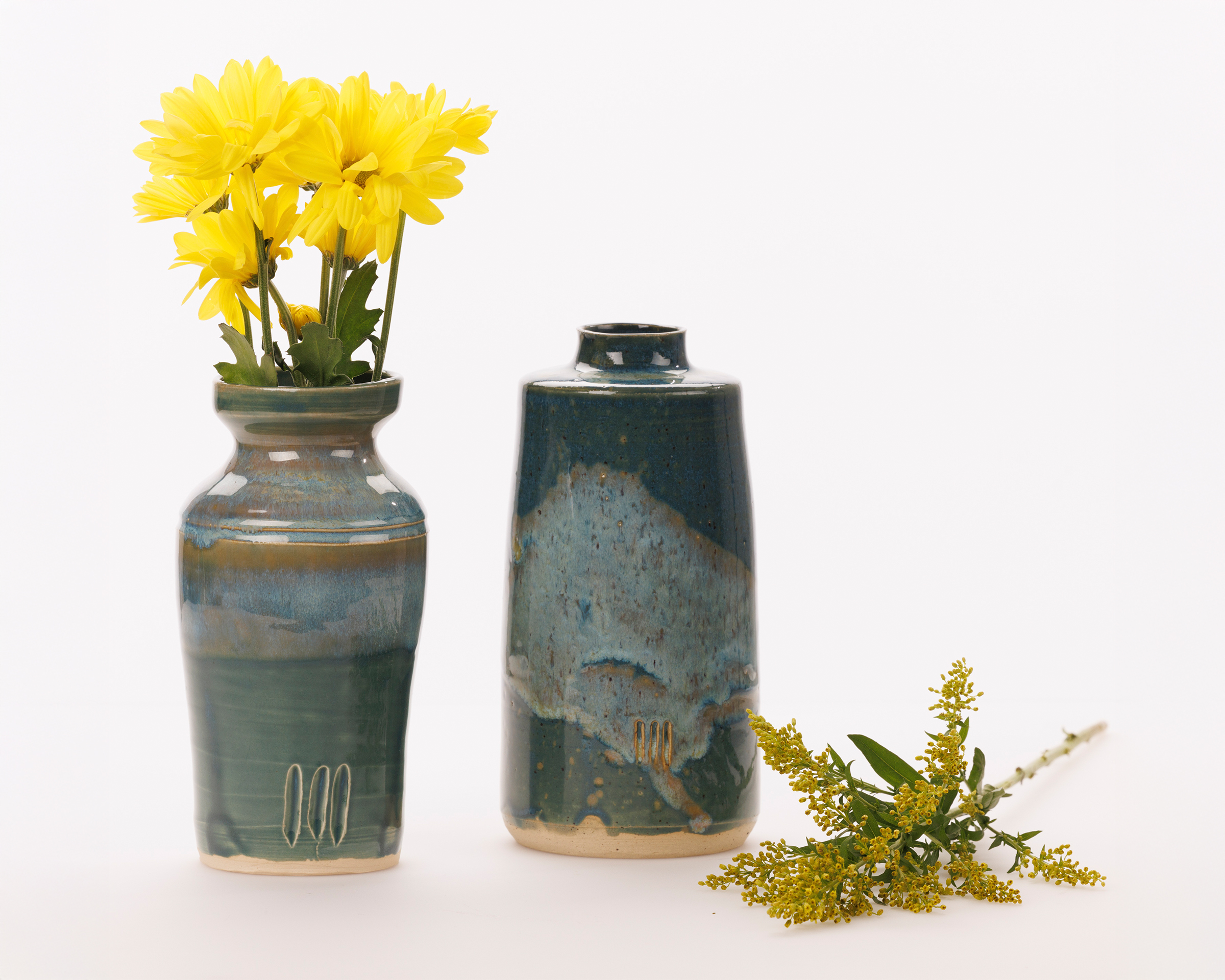 Matched Vases from the side